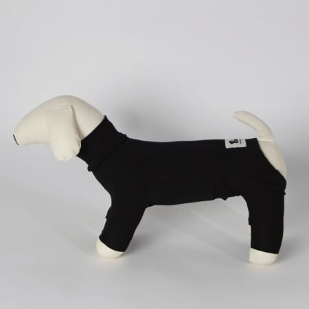 Poochi sporty black dog coat