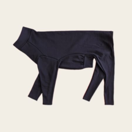 Sporty Black Dog Coat