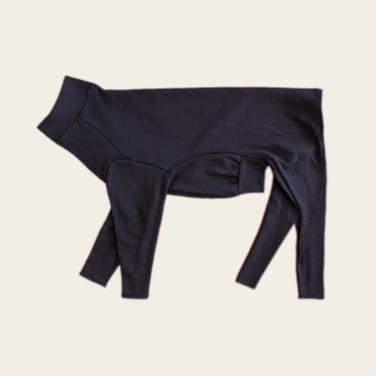 Sporty Black Dog Coat