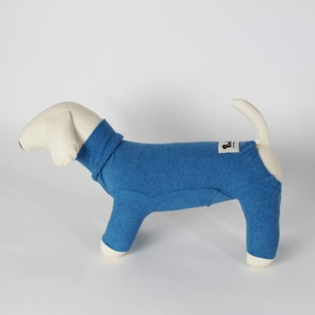 Dusty Blue Fleece Dog Coat