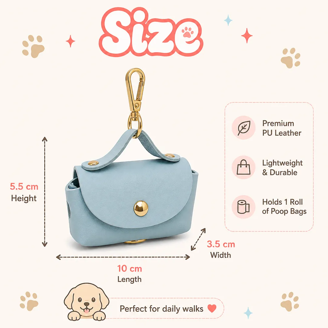 PU Leather Poo Bag Holder - Image 14