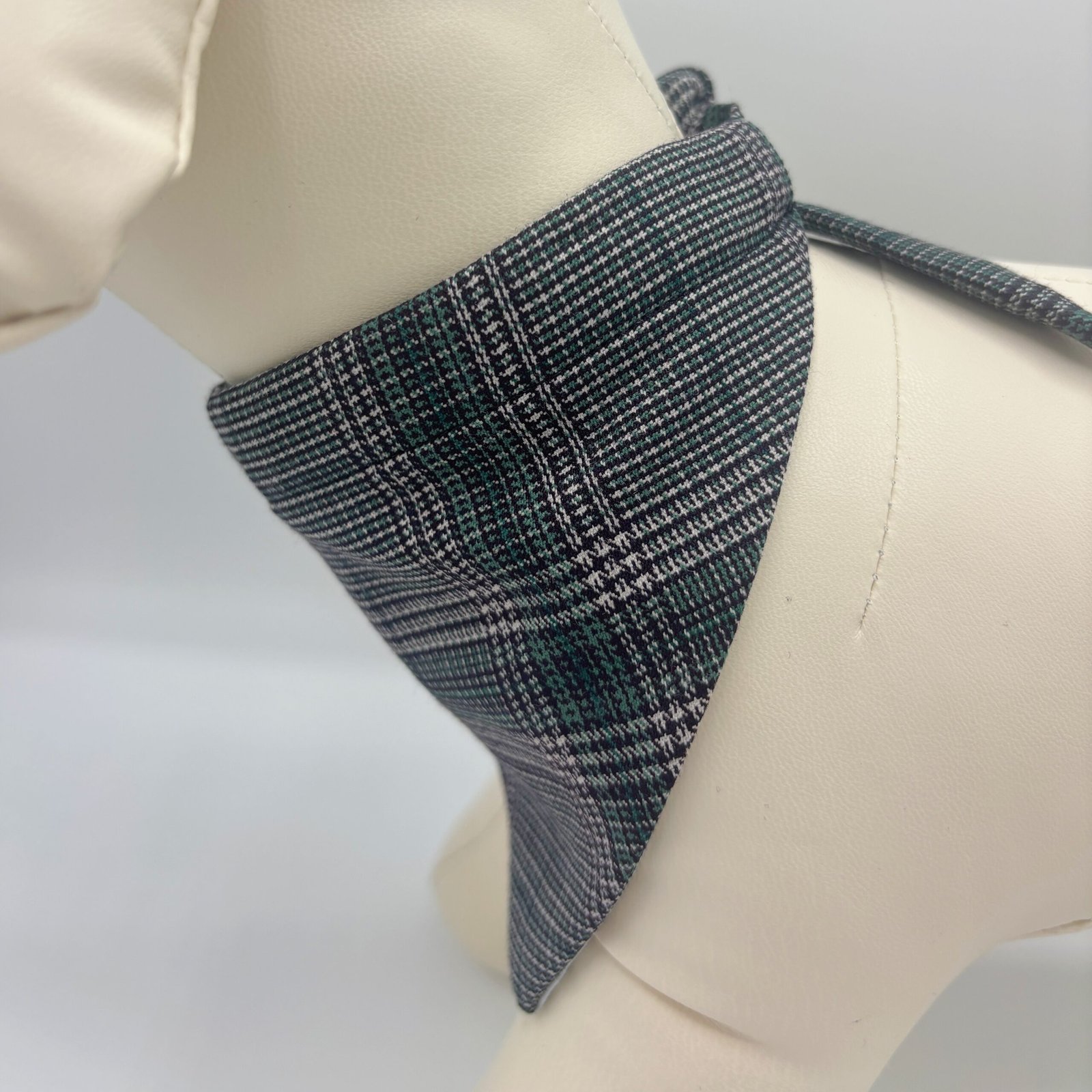 Green Check Dog Bandana - Image 5