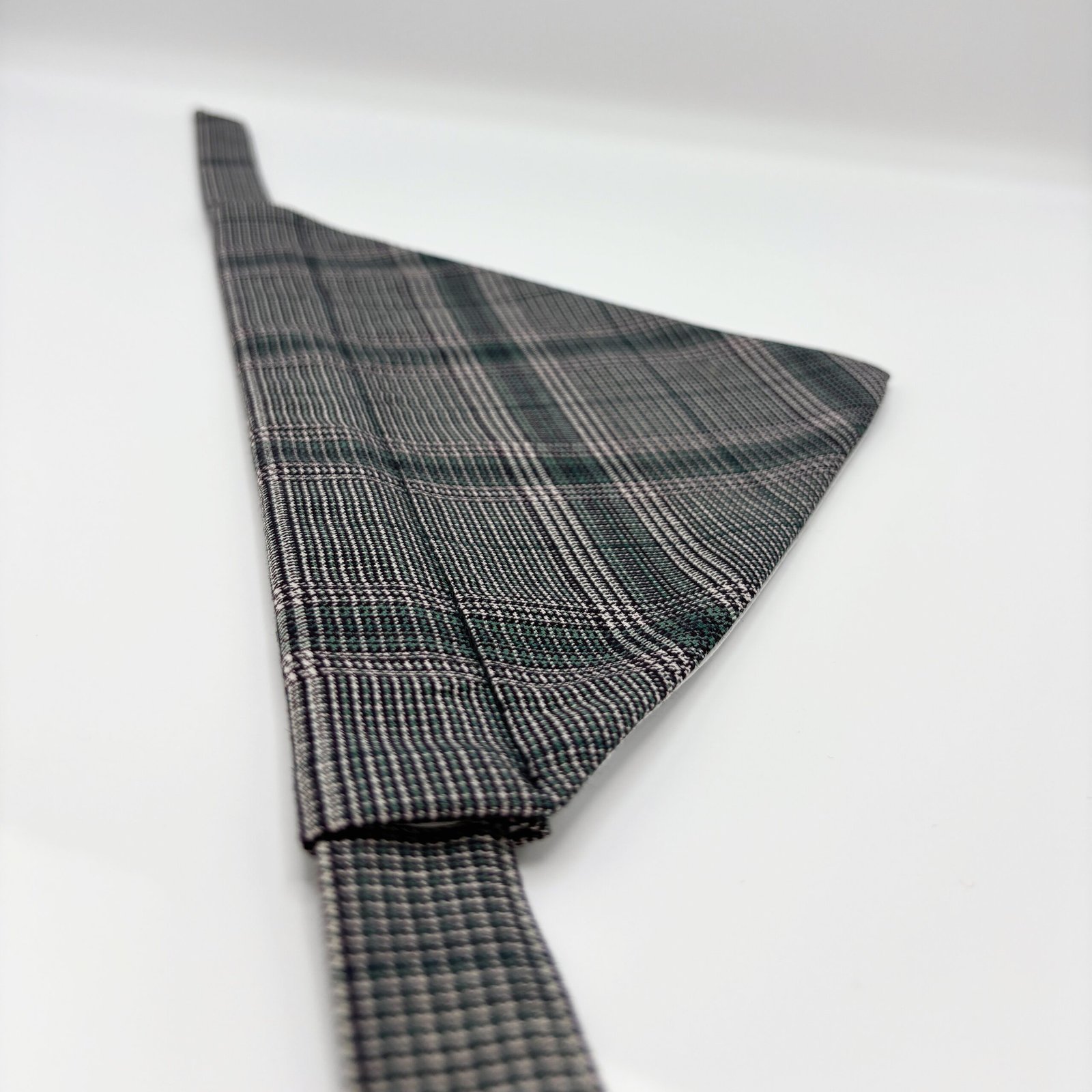 Green Check Dog Bandana - Image 4